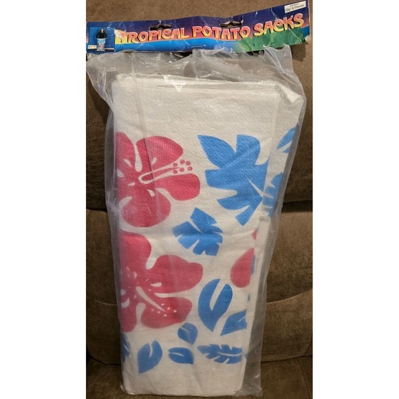 Aloha Republic Other - Tropical Potato‎ Sack Race 6pc 41" Aloha Luau Tiki Party Adult Games Retro